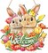 Easter Wreaths for Front Door Bunny Welcome Wood Sign Door Hanger Spring Decorations Easter Hanging Plaque Rabbit Sign Decorations for Home Coffee Shop Garden
